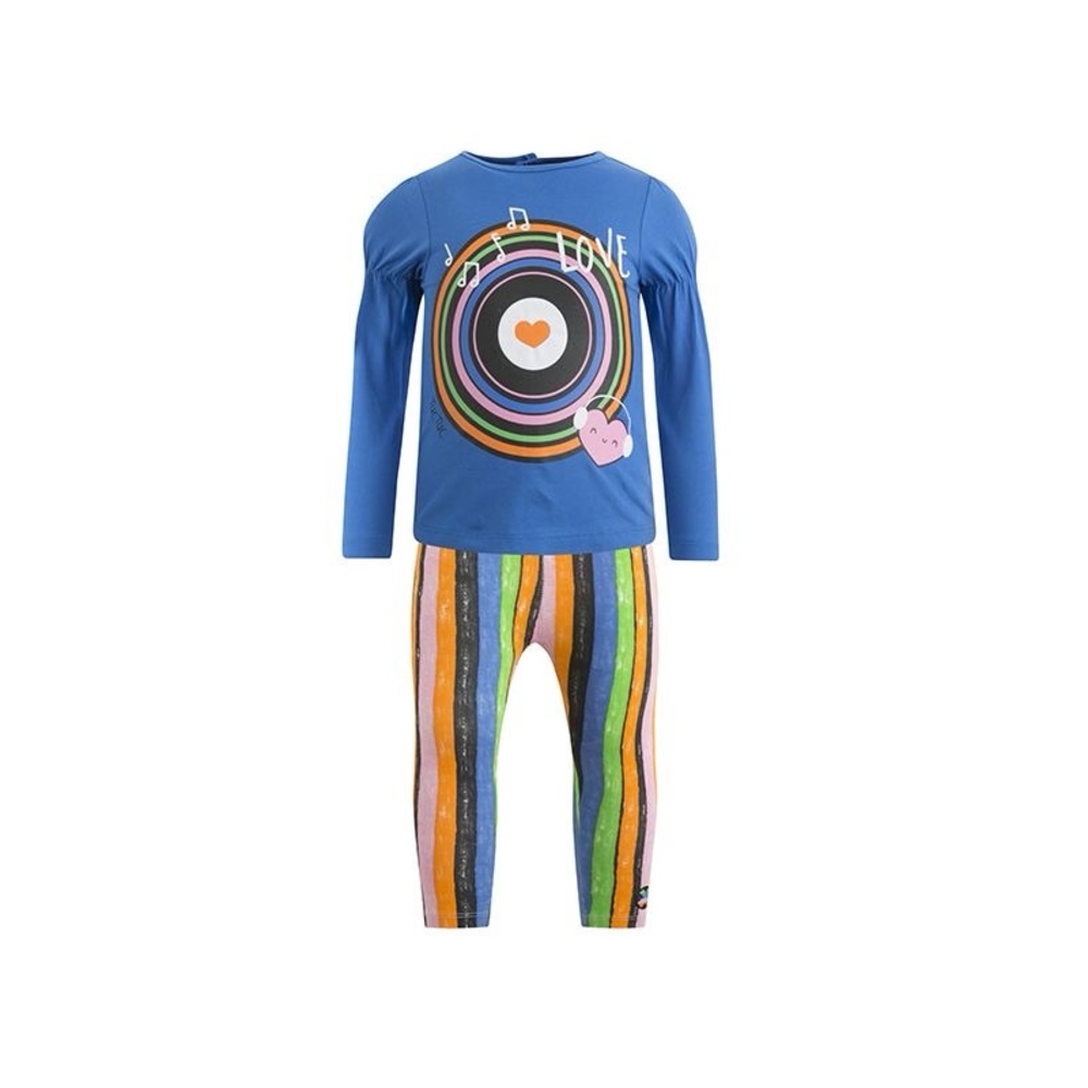 Kids Colorful Striped Matching Set